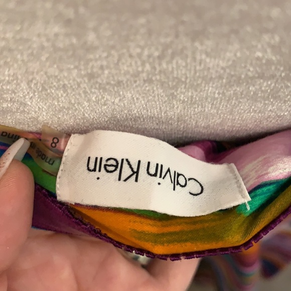 Calvin Klein Colorful Halter Dress - Picture 4 of 4